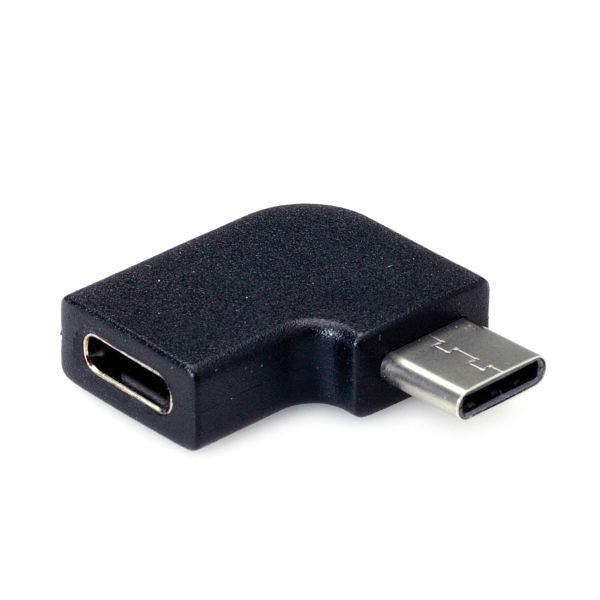 VALUE USB 3.2 Gen 2 Adapter, USB Typ C - C, ST/BU, 90°, schwarz, 12.99.2996