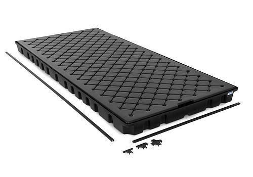 DENIOS classic-line Bodenelement aus Polyethylen (PE) mit PE-Stellfläche und Verbindungsset, 2700x1200x125 mm, 292969