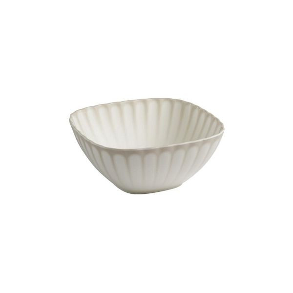 APS Schale ARUMI – Melamin, 25 x 25 x 11 cm, weiß/beige, 2,8 Liter, stapelbar, spülmaschinengeeignet, 85609
