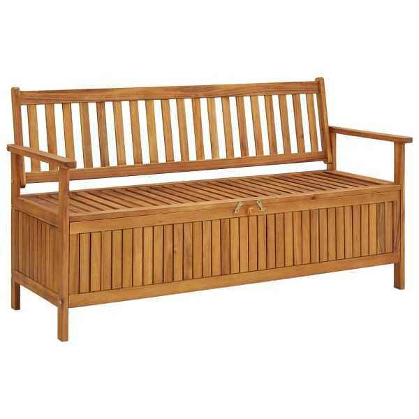 vidaXL Gartenbank mit Stauraum 148 cm Massivholz Akazie, 310280