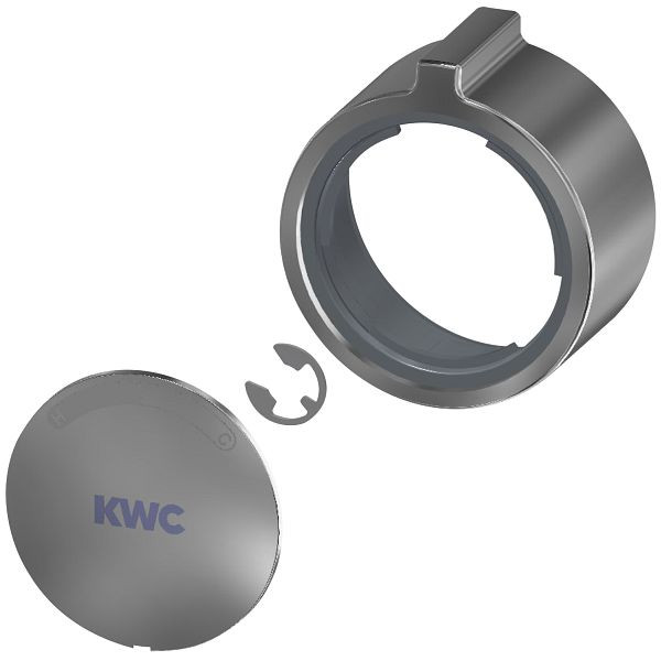 KWC Griffdruckkape für F3S-Mix Selbstschluss-Eingriffmischer, komplett, Warm/Kalt getauscht, 2030052867