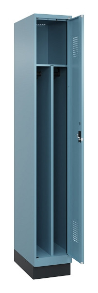 C+P Spind Evolo PLUS, mit Sockel, 1 Abteil, 1950x300x500mm, 0010/0010, Verschluss Zylinderschloss, 049020-10F S10048