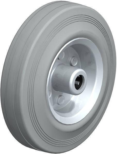 Blickle VE 125/12R-SG Rad aus Vollgummi, Grau, 331553