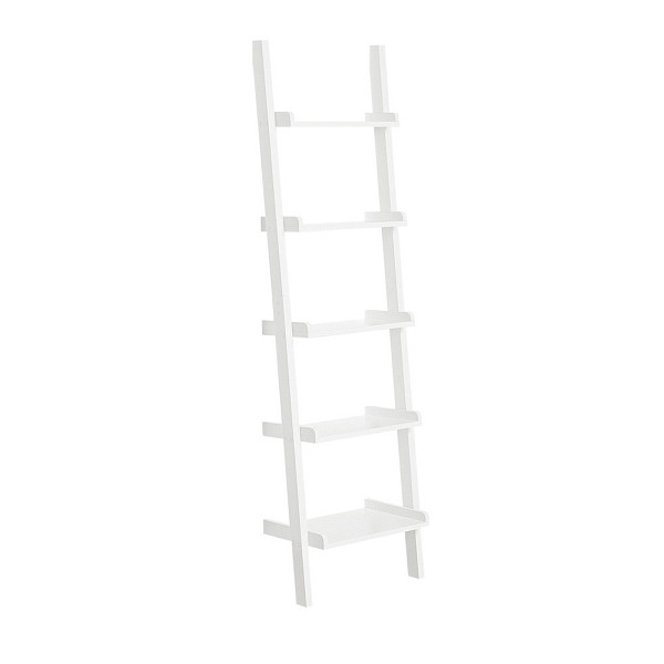 SoBuy Bücherregal mit 5 Fächern Weiß 56x34x190 cm, Modern, FRG17-W