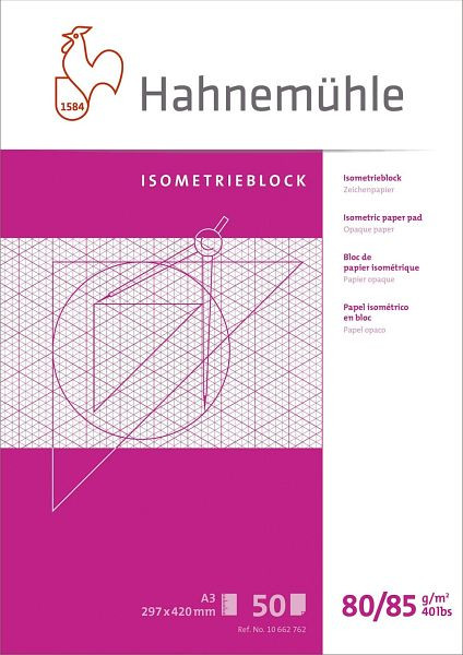HAHNEMÜHLE Isometrieblock A3, 10662762, 4011367627621