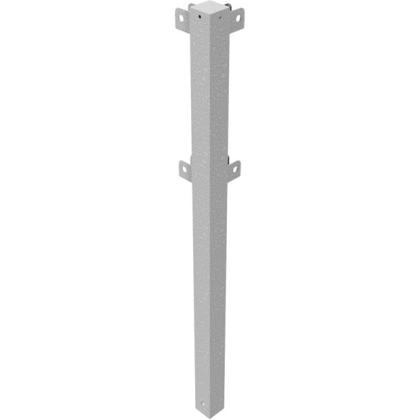 Stein HGS Schutzgeländer aus Stahl, Eckpfosten 90°, Höhe 1000 mm, 70 x 70 mm, ohne Farbe, 4273