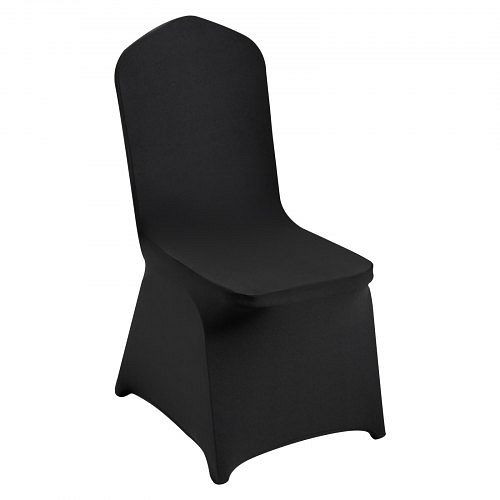 VEVOR Stuhlhussen aus Elastischem Spandex für Klappstühle, Universell Passend, für Hochzeit, Urlaub, Bankett, (30 Stück, Schwarz), YTHS30PCSZKQ7TXO9V0