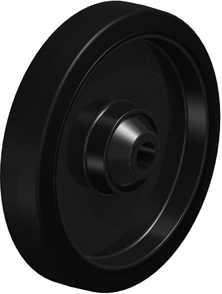 Blickle POEV 201/20KD Rad aus Elastik-Vollgummi, Schwarz, 850047