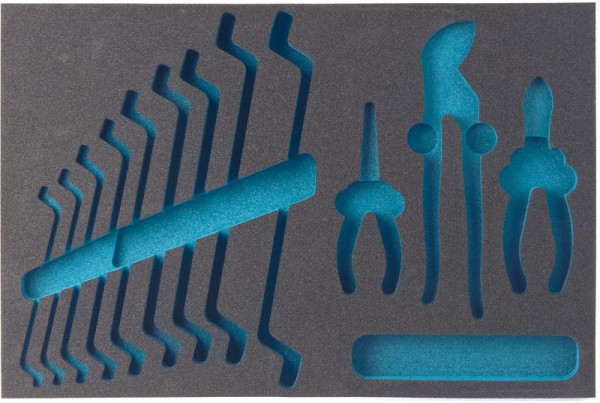 Hazet 2-Komponenten Weichschaum-Einlage, Abmessungen / Länge: 519 mm x 342 mm, 163-59L