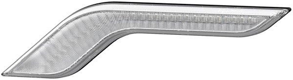 HELLA Blinkleuchte, Shapeline Style Wing, LED, 12/24V, geschraubt/Anbau, Scheibenfarbe: glasklar, AMP, 2-polig, hinten links, 2BA 013 333-071