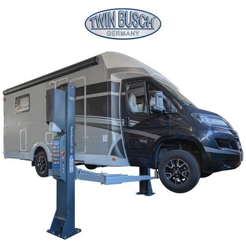 Twin Busch 2 Säulen Hebebühne 5.0 t - barrierefrei - HEAVY LINE - GREY-Line, TW250W-400-G