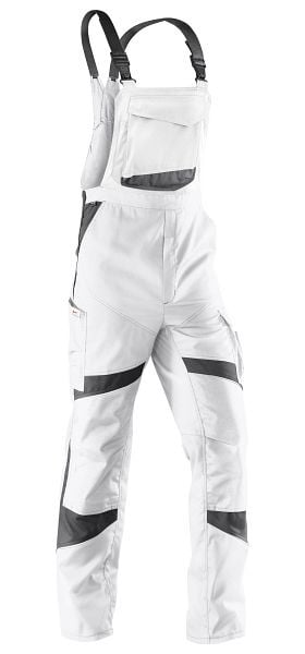 Kübler ACTIVIQ Latzhose, Farbe: weiß/anthrazit, Größe: 31, 3250 5365-1097-31