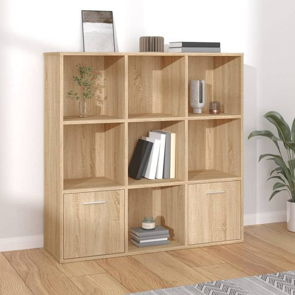 vidaXL Bücherregal Sonoma-Eiche 98x30x98 cm Holzwerkstoff, 801119