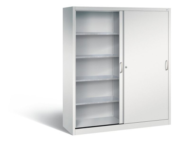 C+P Schiebetürenschrank Acurado, H1950xB1600xT500mm, Farbe: Lichtgrau, Bügelgriff, 2159-00 S10096
