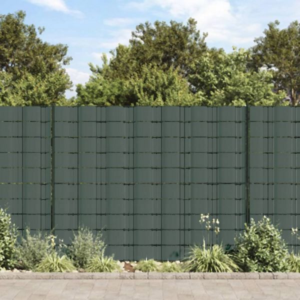 vidaXL Gartenzaun-Sichtschutz PVC 70×0,19 m Grün, 41618