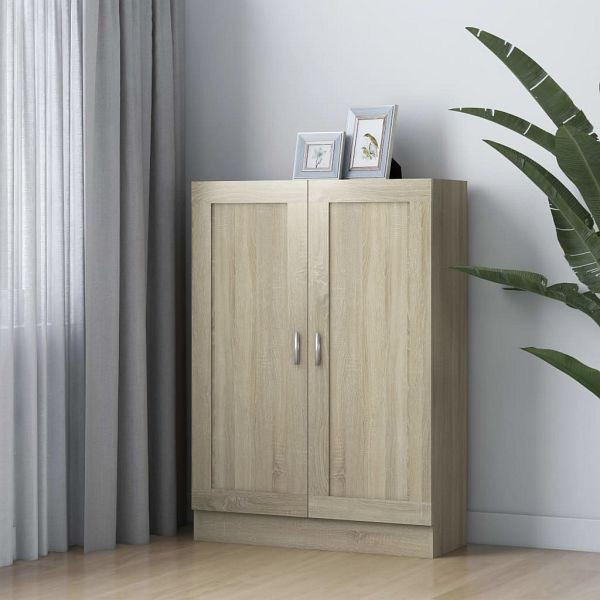 vidaXL Bücherschrank Sonoma-Eiche 82,5x30,5x115 cm Holzwerkstoff, 802717