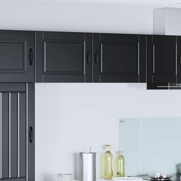 vidaXL Küchenschrank mit Regal Schwarz 50 x 31 x 40 cm Holzwerkstoff, 885247
