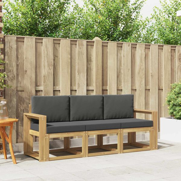 vidaXL Outdoor-Sofagarnitur 3-teilig, 3387181, 8721288776891