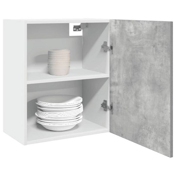 vidaXL Hängeschrank Betongrau 50x31x60 cm Holzwerkstoff, 856106