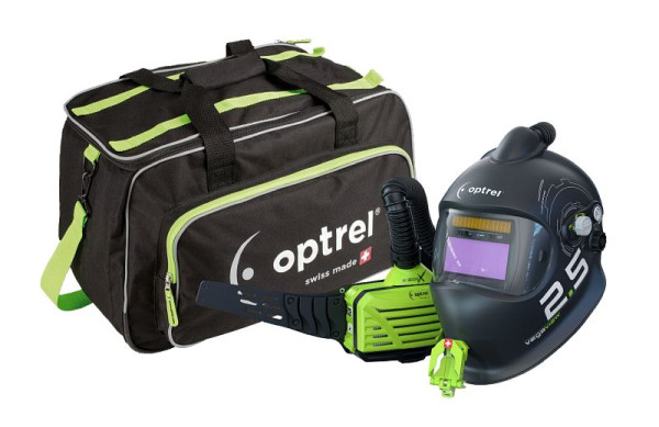 Optrel e3000X mit vegaview 2.5 -TC, Automatik Schweißhelm mit Frischluftsystem, DIN 2,5/8-12, mit Atemschutzsystem e3000X TH3 18h, 4580.050
