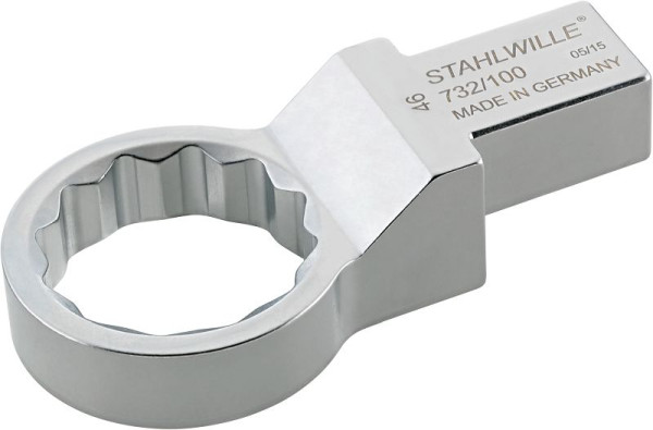 STAHLWILLE Ring-Einsteckwerkzeug Nr.732/100 Schlüsselweite 46 mm Werkzeugaufnahme 22x28 mm, 58221046