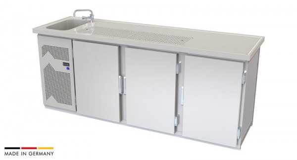 hefa Theke Ambio 23/1L-TTT, Abmaße: 950 x 2.300 x 650/700 mm, Ambio 23/1L-TTT