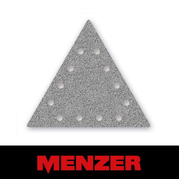 Menzer Klett-Schleifblatt, 250 x 290 mm, 12 Loch, Körnung 240, Halbedelkorund mit Stearat-Beschichtung, VE: 25, 262025240