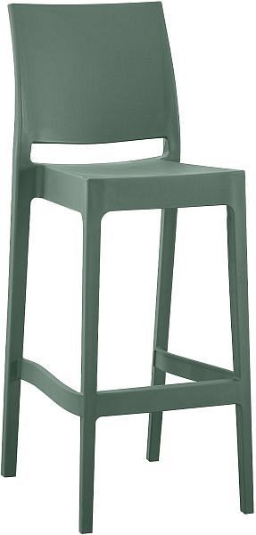 CLP Barhocker Flamur, oliv, Polypropylen, 327594, 4255716380281