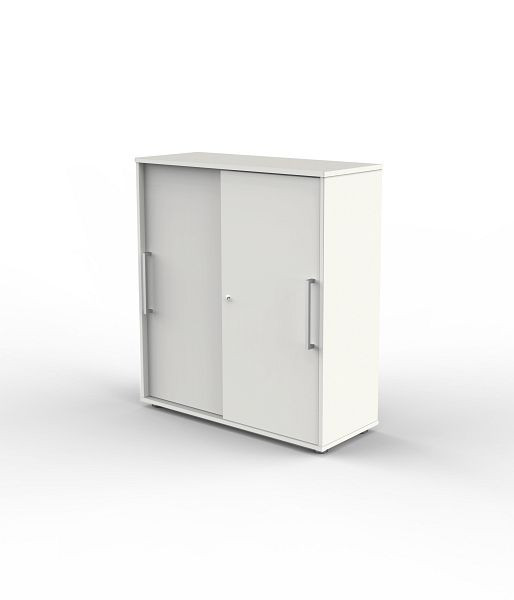 Kerkmann Schiebetürenschrank, 3 OH, Form 4, B 1000 x T 400 x H 1110 mm, Weiß, (Montage), 13449110-1
