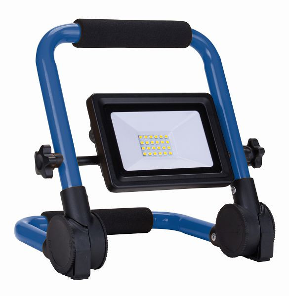 as-Schwabe LED-Mobil-Strahler 20W „Optiline“ schwarz, auf klappbarem blauen Tragegestell, 46340
