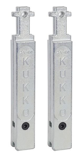 KUKKO 2 Abzughakenverlängerungen (Paar), Länge: 188 mm, 2-V-150-P