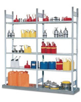 Vorschau: DENIOS Gefahrstoffregal GRB 1040 für entzündbare Stoffe, 1 verzinkte Bodenwanne und 4 verzinkt Gitterroste, Grundfeld, 199714 Vorschau: DENIOS Gefahrstoffregal GRB 1040 für entzündbare Stoffe, 1 verzinkte Bodenwanne und 4 verzinkt Gitterroste, Grundfeld, 199714