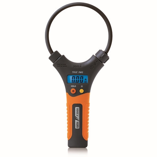 HT Instruments Stromzange mit flexiblem Messkopf, 0.1A bis 3000A AC, TRMS, CAT IV 600V, 1010150