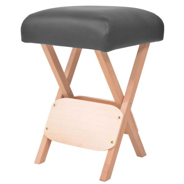 vidaXL Massage-Klapphocker 12 cm dicker Sitz Schwarz, 110149