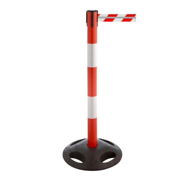 Stein HGS Personenleitsystem 'P-Line R25' aus Kunststoff, Pfosten mit Reflektor, rot/weiß mit Reflektorstreifen, 3,5 m, rot, 65859.0002