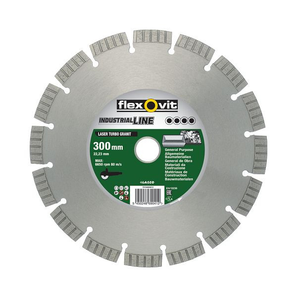 Flexovit Diamantscheibe Industrial Line - LASER TURBO GRANIT, Durchmesser: 125 mm, 70184626157