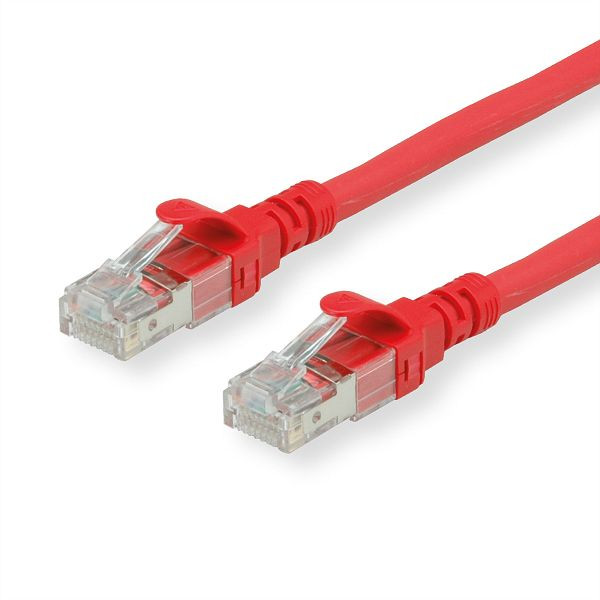 ROLINE Patchkabel Kategorie 6A UTP, Component Level, LSOH, rot, 1,5 m, Gewicht: 57.6 g, 21.15.1491