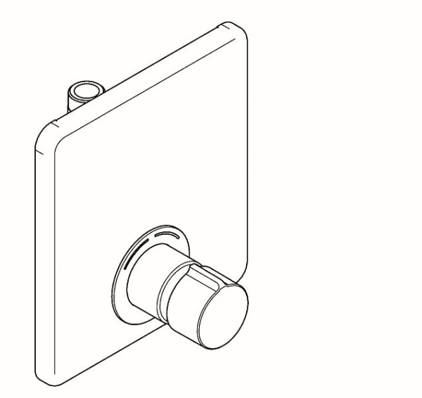 KWC Duscharmatur, F5, hydraulisch, Mischer, Unterputz, zur Umrüstung AQRM688/698, 2030051014