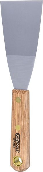 KS Tools Edelstahl Spachtel, 63mm, mit Holzgriff, 907.2264
