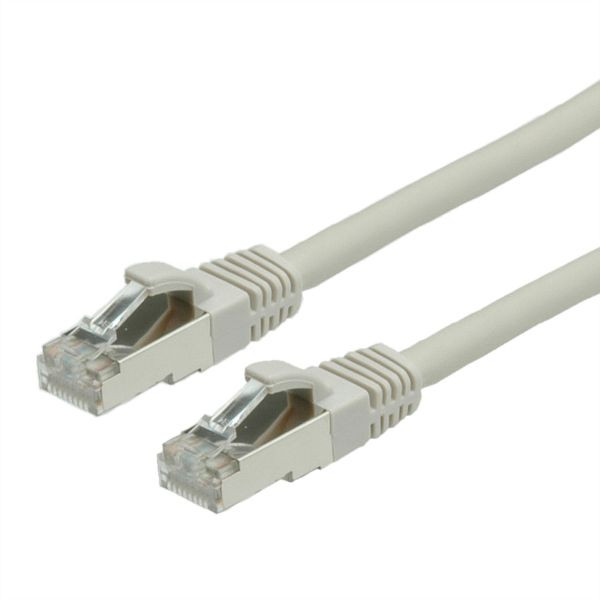 VALUE Patchkabel Kategorie 6 (Class E) S/FTP (PiMF), LSOH, grau, 5 m, 21.99.0705