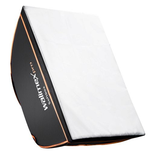 Walimex pro Softbox Orange Line 60x90, inkl. Front- und Zwischendiffusor sowie Transporttasche, 1018776