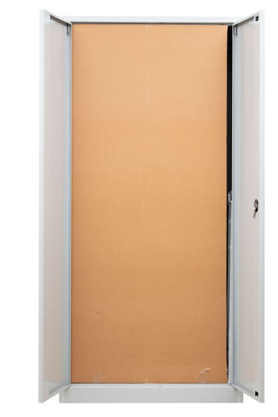 Gürkan Flügeltürenschrank im Set, 42 x 92 x 195 cm, Lichtgrau, Fachboden Stück 4+4, FLC.19/18.SET, 109079