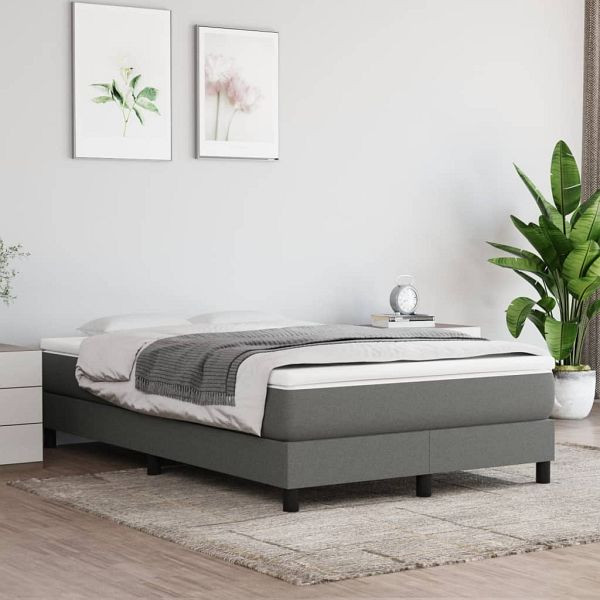 vidaXL Taschenfederkernmatratze Dunkelgrau 120x200x20 cm Stoff, 347755