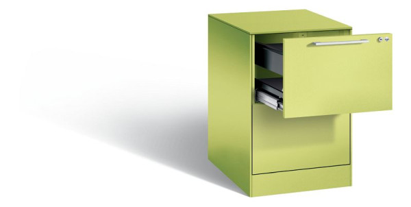 C+P Hängeregistraturschrank Asisto, H710xB440xT600mm, Farbe: Viridingrün / Viridingrün, Bügelgriff, 146275-211 S10076