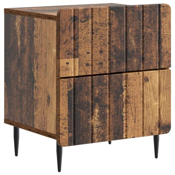 vidaXL Nachttisch Altholz 43 x 34,5 x 49,5 cm Holzwerkstoff, 894311