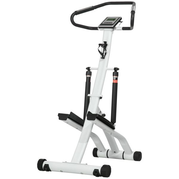 SPORTNOW Stepper mit Handgriff Fitness Heimtrainer mit LCD-Anzeige für Zuhause, A90-328V00MX