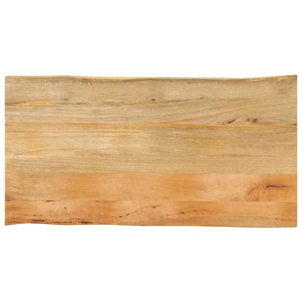 vidaXL Tischplatte mit Baumkante 100x60x3,8 cm Massivholz Mango, 370742