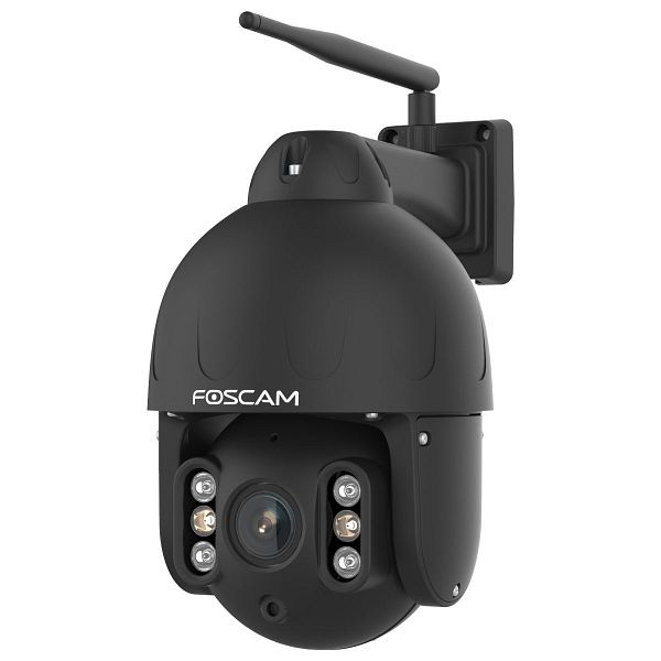 FOSCAM SD8P hochauflösende 8-MP Dualband WLAN PTZ Dome Überwachungskamera mit 4-fach optischem Zoom (schwarz), fss8ps