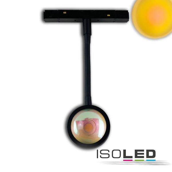 ISOLED Track48 Leuchte Sunglow flexible schwarz 5,5W, 160°, 48V DC, 2000K, 116308