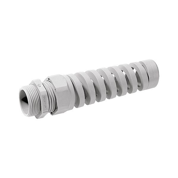 LAPP Kabelverschraubung mit Biegeschutz SKINTOP® BS-M 12X1,5 RAL 7035, lichtgrau, VE: 100 Stück, 53111800